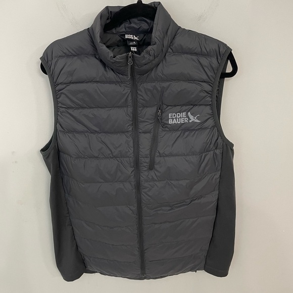 Eddie Bauer Down 550 Puffer Vest Full Zip Lightweight Mens Medium Gorpcore.   21 - Picture 1 of 6